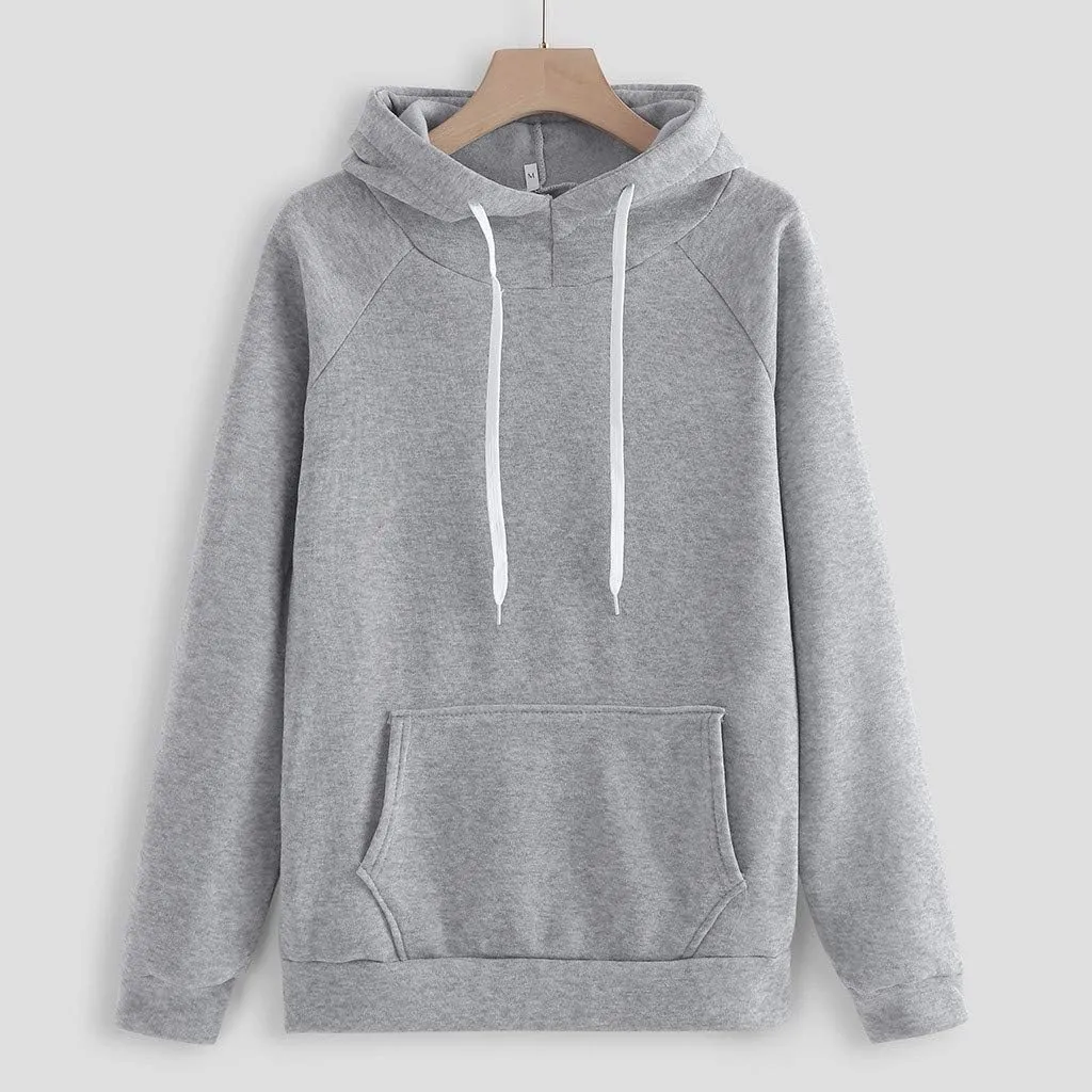 2 Piece Outfits for Women, Womens Sweatshirts Oversized Hoodie Long Sleeve Pullover Tracksuit Jogger Sweatpants with Pockets
