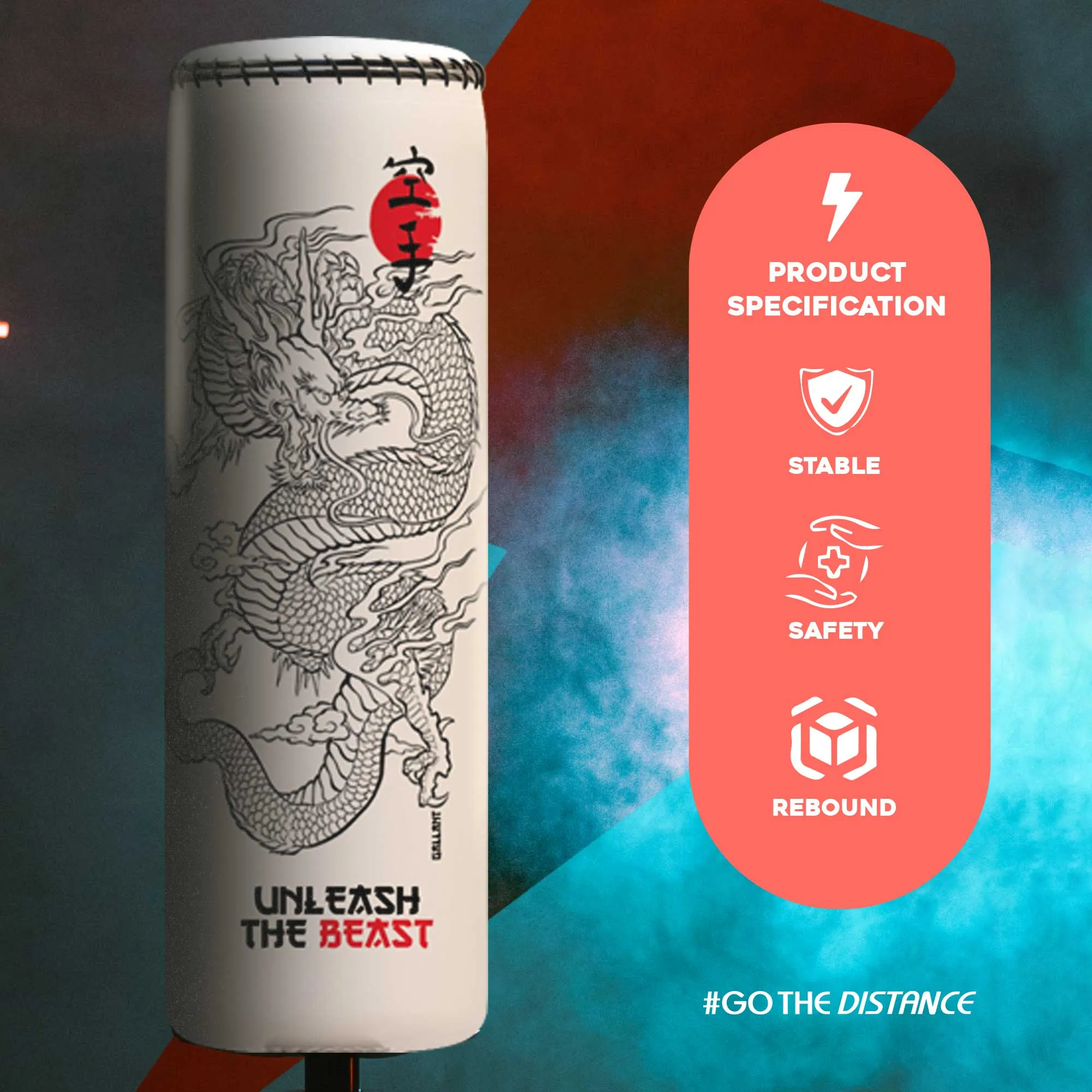 5.5ft Heritage Oriental Dragon Free-Standing Punchbag