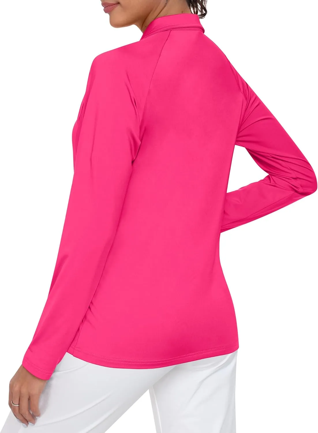 AIRIKE Golf Polo Shirts for Women Long Sleeve Colourful Quick-Dry Workwear & Activewear-Womens Athletic Apparel