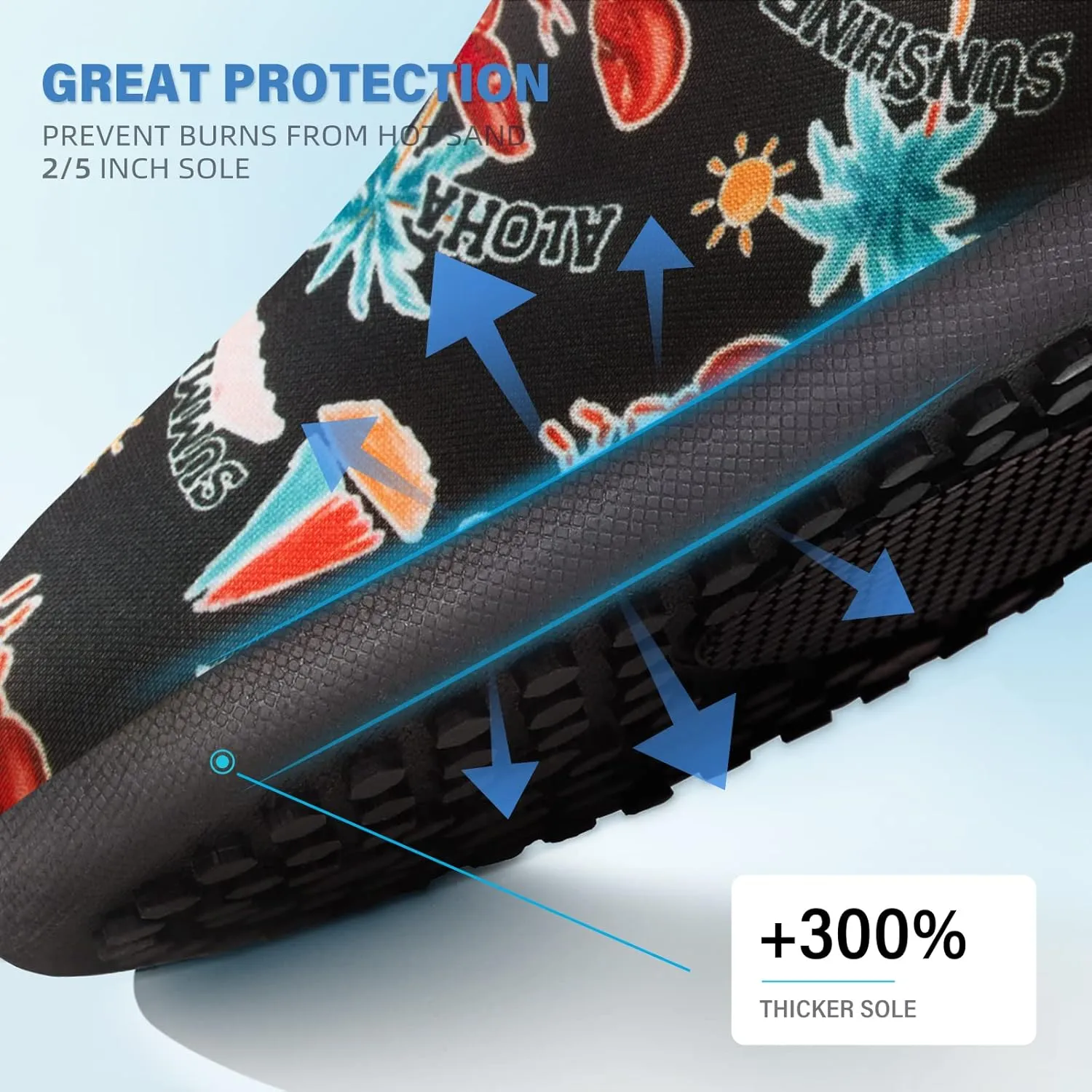 ATHMILE Water Shoes for Women Men Barefoot Quick-Dry Aqua Socks for Beach Swim Pool River Yoga Lake Surf Sport Shoes Cruise Essentials Swimming Size