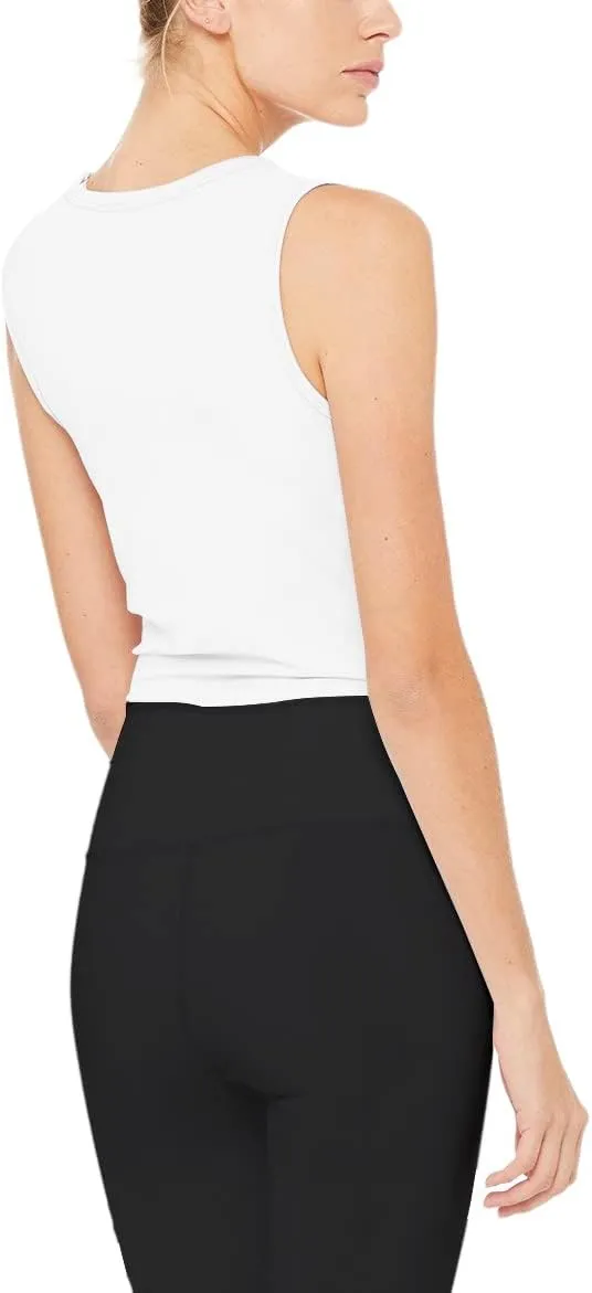 Bestisun Womens Cropped Workout Tops Flowy Gym Athleric Clothes Slim Fit Yoga Exercise Shirts