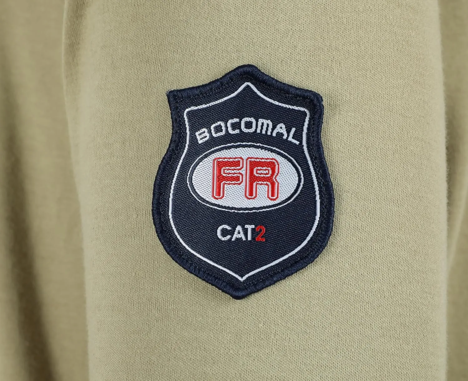 BOCOMAL FR Shirts Lightweight Classic Crew Long Sleeve Fire Resistant Shirt CAT2