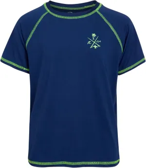 Boys Swim Shirt - Quick Dry Sun Protection Short Sleeve Rash Guard for Boys Surf Youth Kids Swimwear (Sizes: 5-18)
