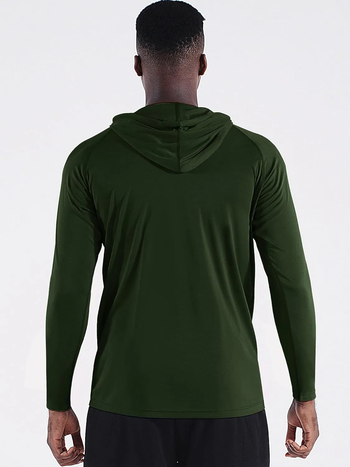 CADMUS Men's Workout Long Sleeve Fishing Shirts UPF 50  Sun Protection Dry Fit Hoodies