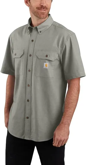 Carhartt Men's Loose Fit Midweight Chambray Short Sleeve Shirt