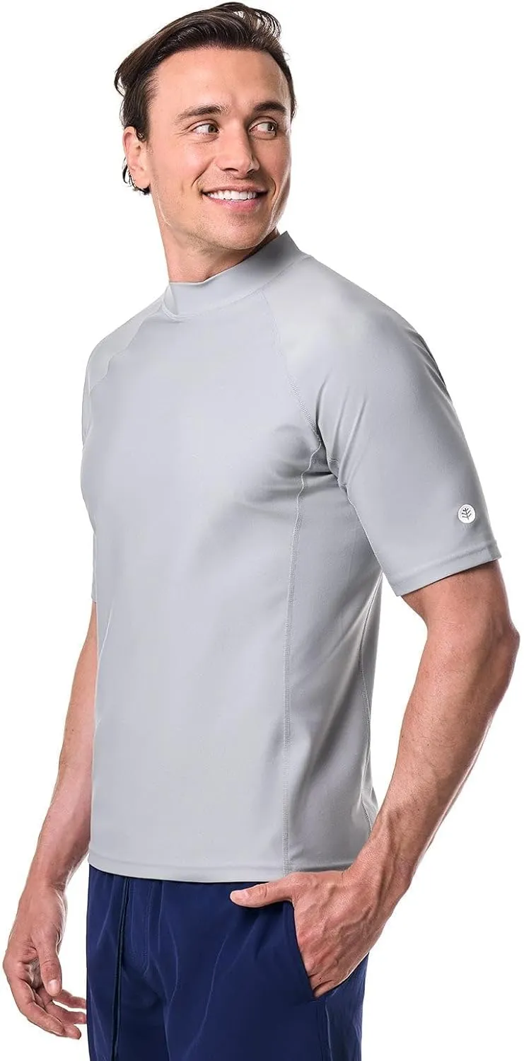 Coolibar UPF 50  Men's Tulum Short Sleeve Surf Rash Guard - Sun Protective
