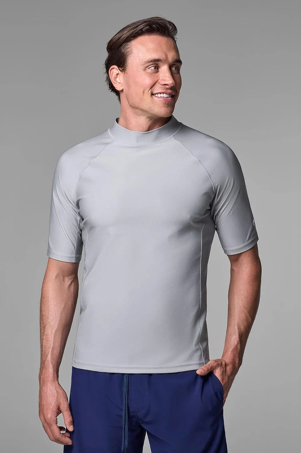 Coolibar UPF 50  Men's Tulum Short Sleeve Surf Rash Guard - Sun Protective