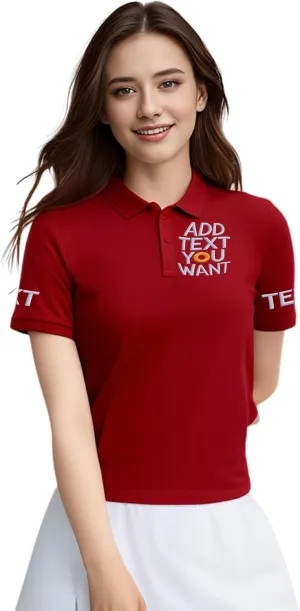 Custom Polo Shirts for Men Design Your Own Golf Jersey Personalized Print/Embroidered Text
