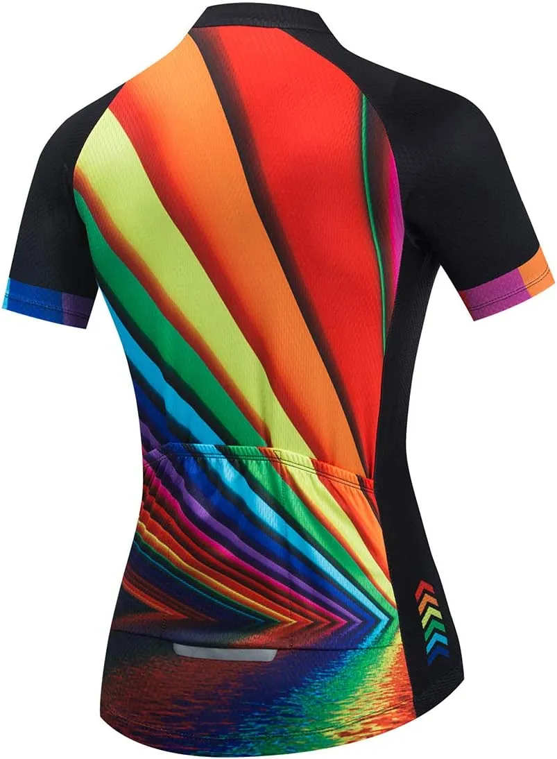 Cycling Jersey Women Aogda Bike Shirts Team Bicycle Clothing Ladies Biking Tops Tights