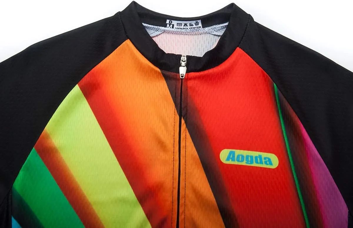 Cycling Jersey Women Aogda Bike Shirts Team Bicycle Clothing Ladies Biking Tops Tights