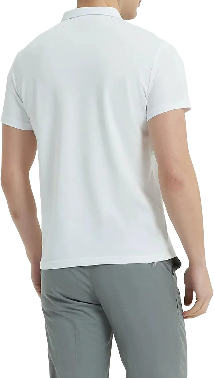 DAVID.ANN Mens Golf Shirt Quick Dry Short Sleeve Casual Workout Polo Shirts