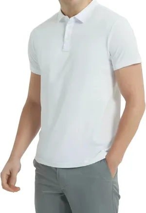 DAVID.ANN Mens Golf Shirt Quick Dry Short Sleeve Casual Workout Polo Shirts