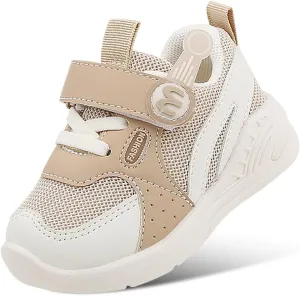 DEEKEY Toddler Boys Girls Tennis Barefoot Shoes Preschool Non Slip Lightweight Breathable First Walking Shoes Running Outdoor Shoes