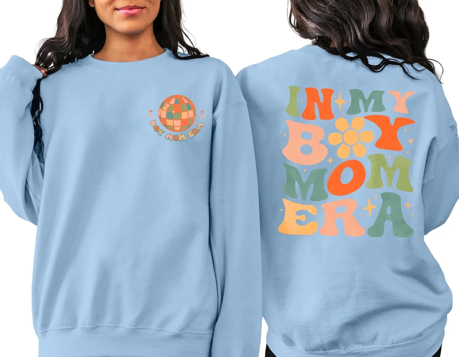 EGELEXY Mama Sweatshirt Boy Mom Shirts : Women Boy Mama Clothes Casual Mom Long Sleeve Pullover Tops