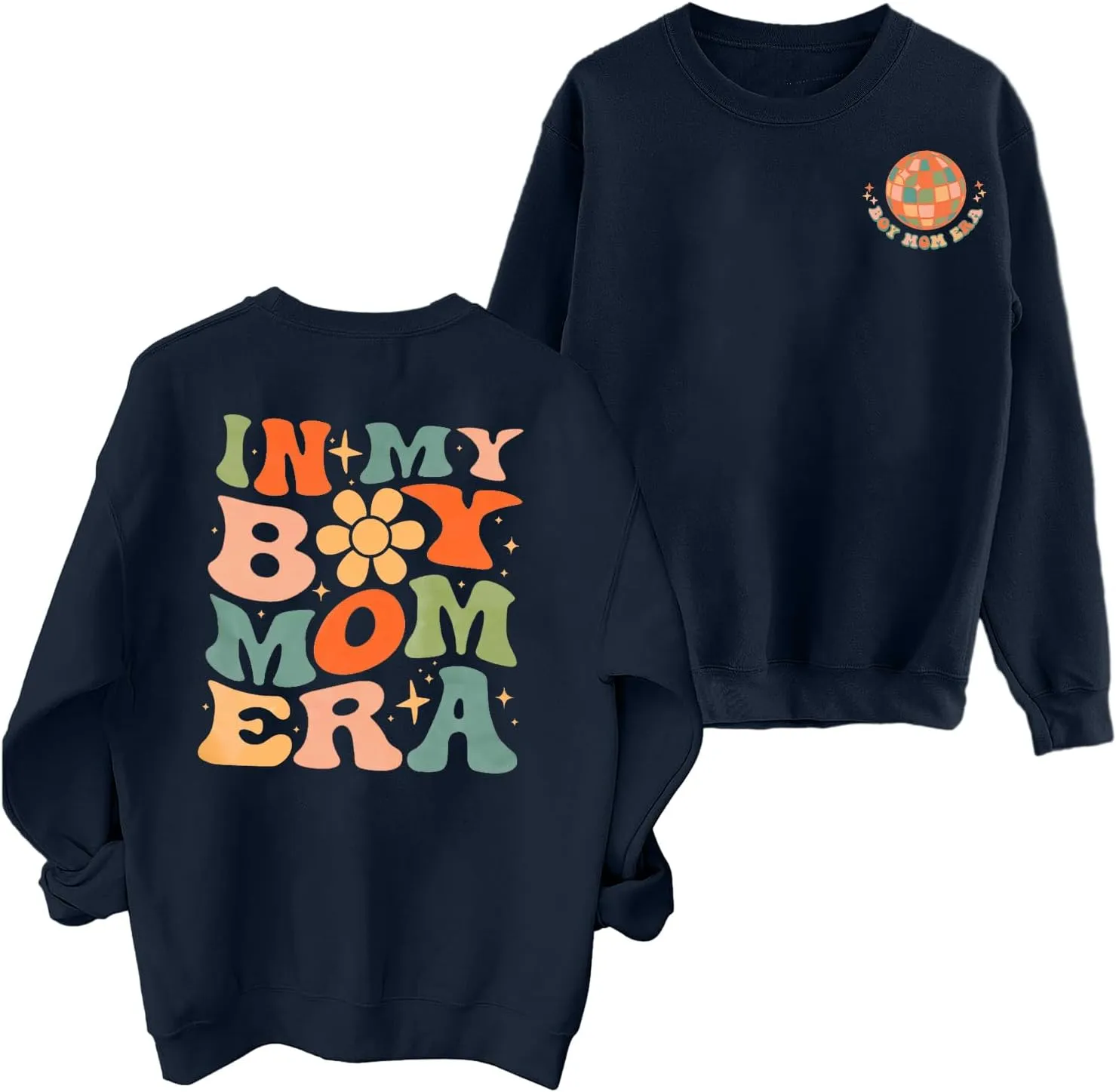 EGELEXY Mama Sweatshirt Boy Mom Shirts : Women Boy Mama Clothes Casual Mom Long Sleeve Pullover Tops