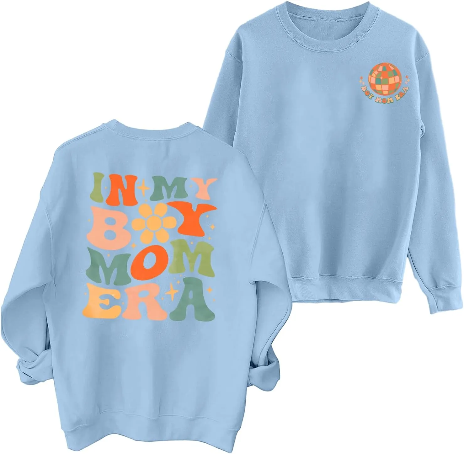 EGELEXY Mama Sweatshirt Boy Mom Shirts : Women Boy Mama Clothes Casual Mom Long Sleeve Pullover Tops