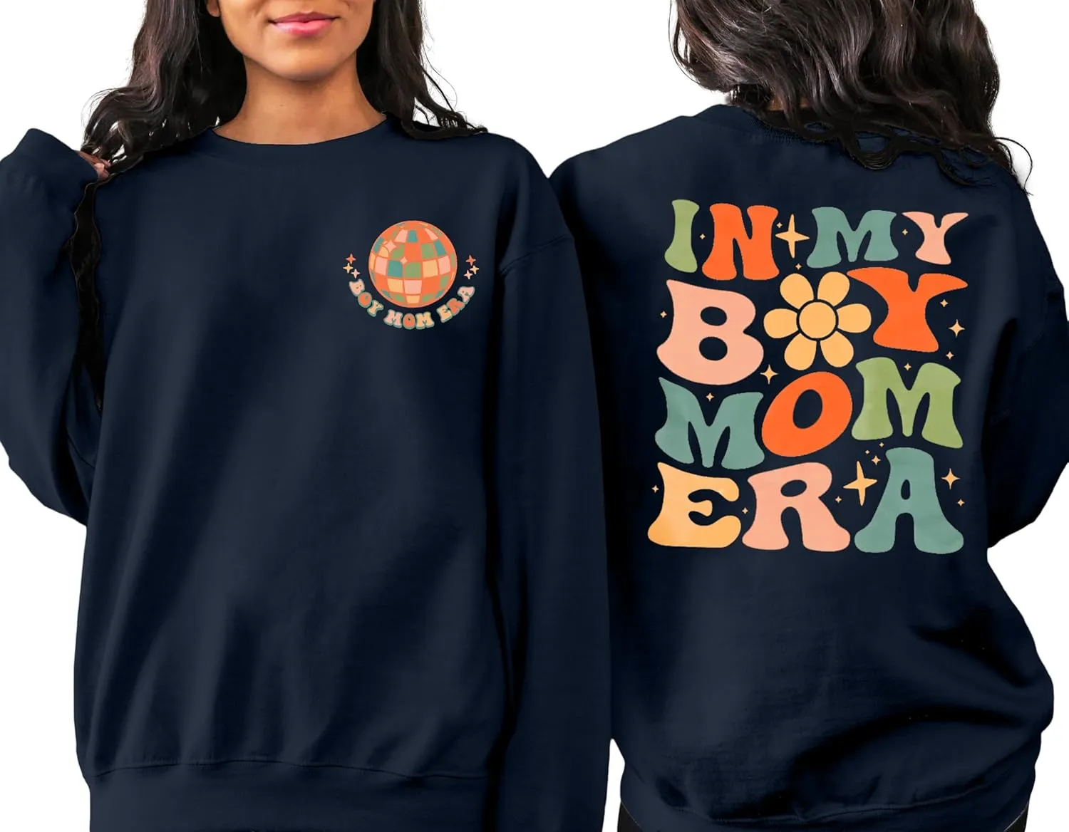 EGELEXY Mama Sweatshirt Boy Mom Shirts : Women Boy Mama Clothes Casual Mom Long Sleeve Pullover Tops