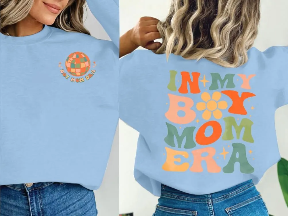 EGELEXY Mama Sweatshirt Boy Mom Shirts : Women Boy Mama Clothes Casual Mom Long Sleeve Pullover Tops