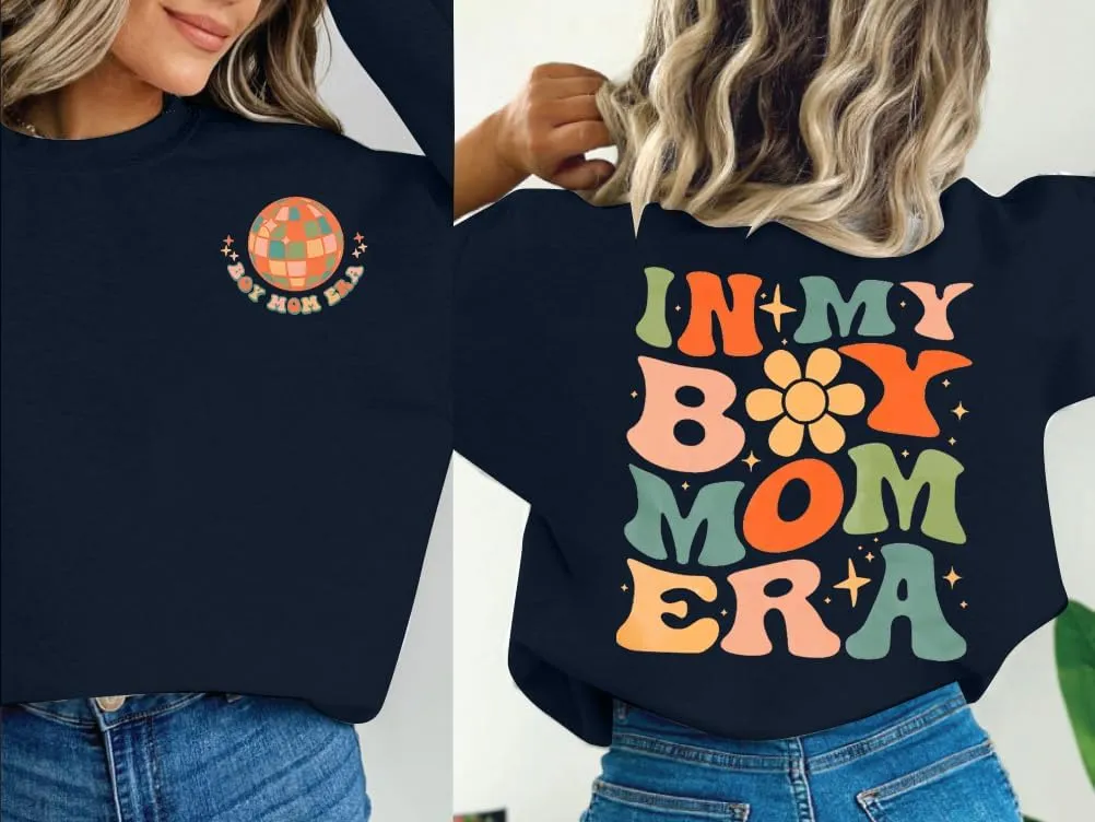 EGELEXY Mama Sweatshirt Boy Mom Shirts : Women Boy Mama Clothes Casual Mom Long Sleeve Pullover Tops