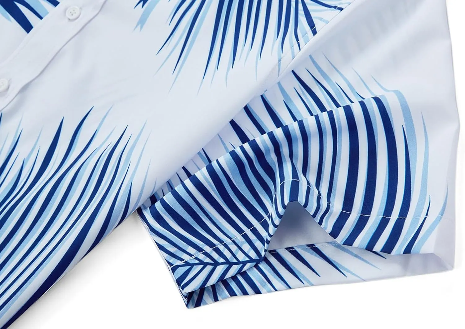 EUOW Men's Hawaiian Shirt Short Sleeves Printed Button Down Summer Beach Dress Shirts