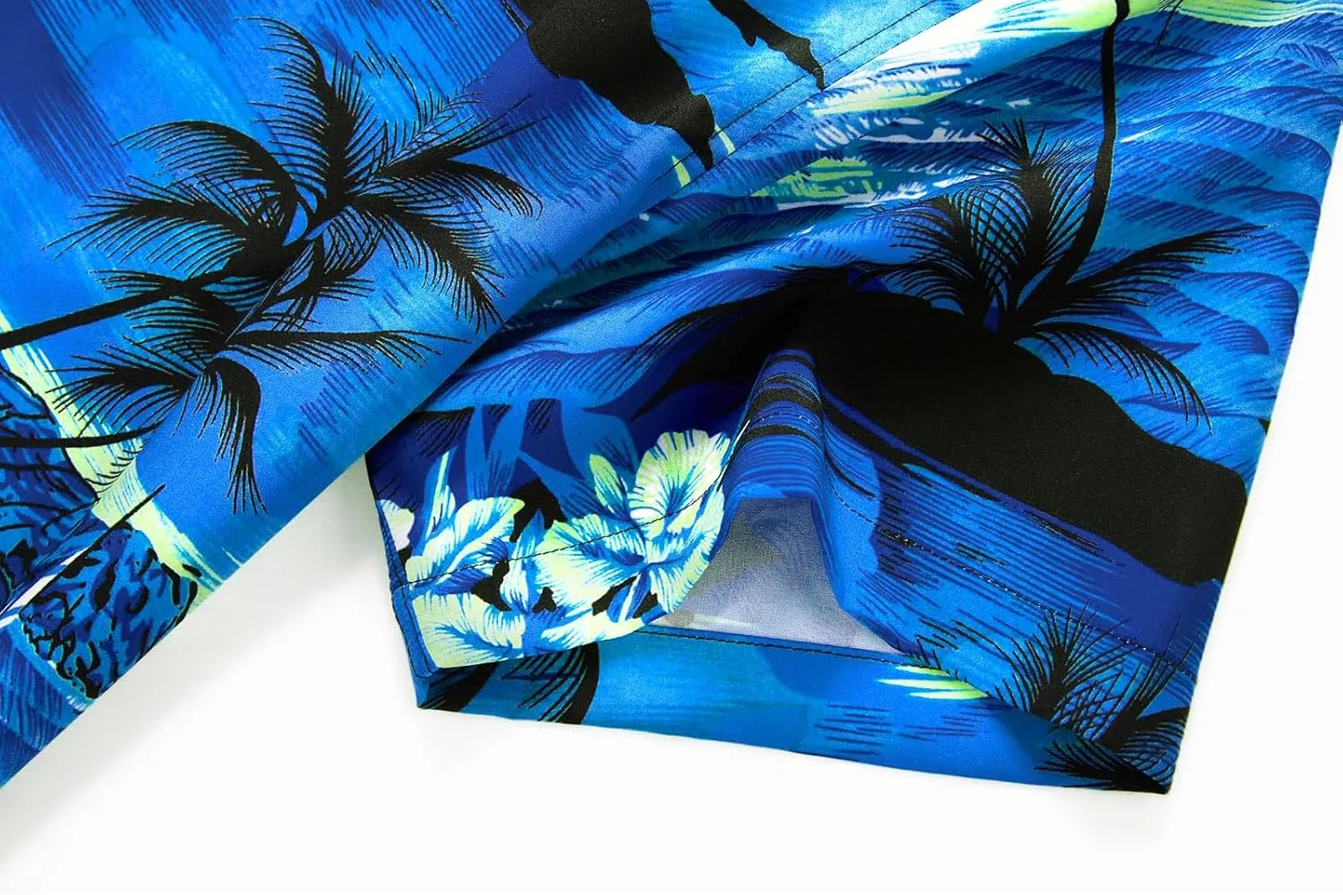 EUOW Men's Hawaiian Shirt Short Sleeves Printed Button Down Summer Beach Dress Shirts