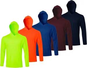 Fishing Hoodies for Men Athletic Lightweight Long Sleeve Shirts Pullover Workout Hoodies