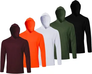 Fishing Hoodies for Men Athletic Lightweight Long Sleeve Shirts Pullover Workout Hoodies