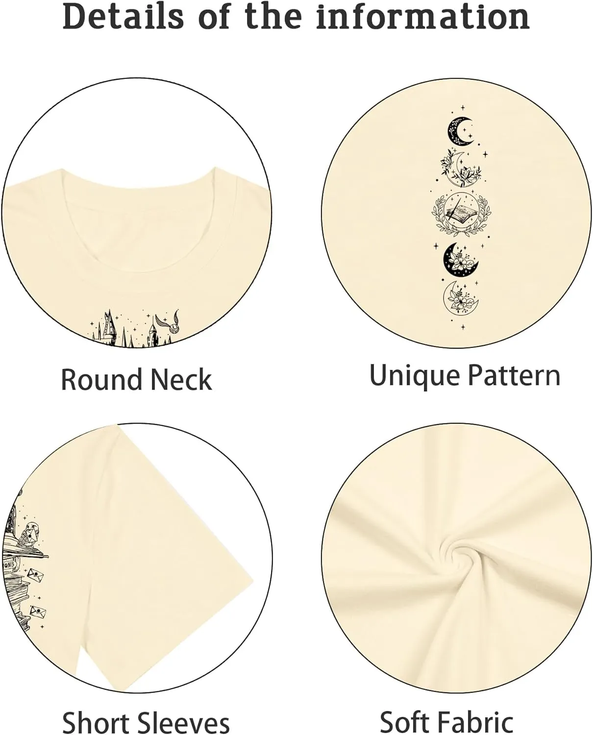 Flourish and Blotts Shirt Magical Shirts for Women Book Tshirt Wizard Costume Clothes