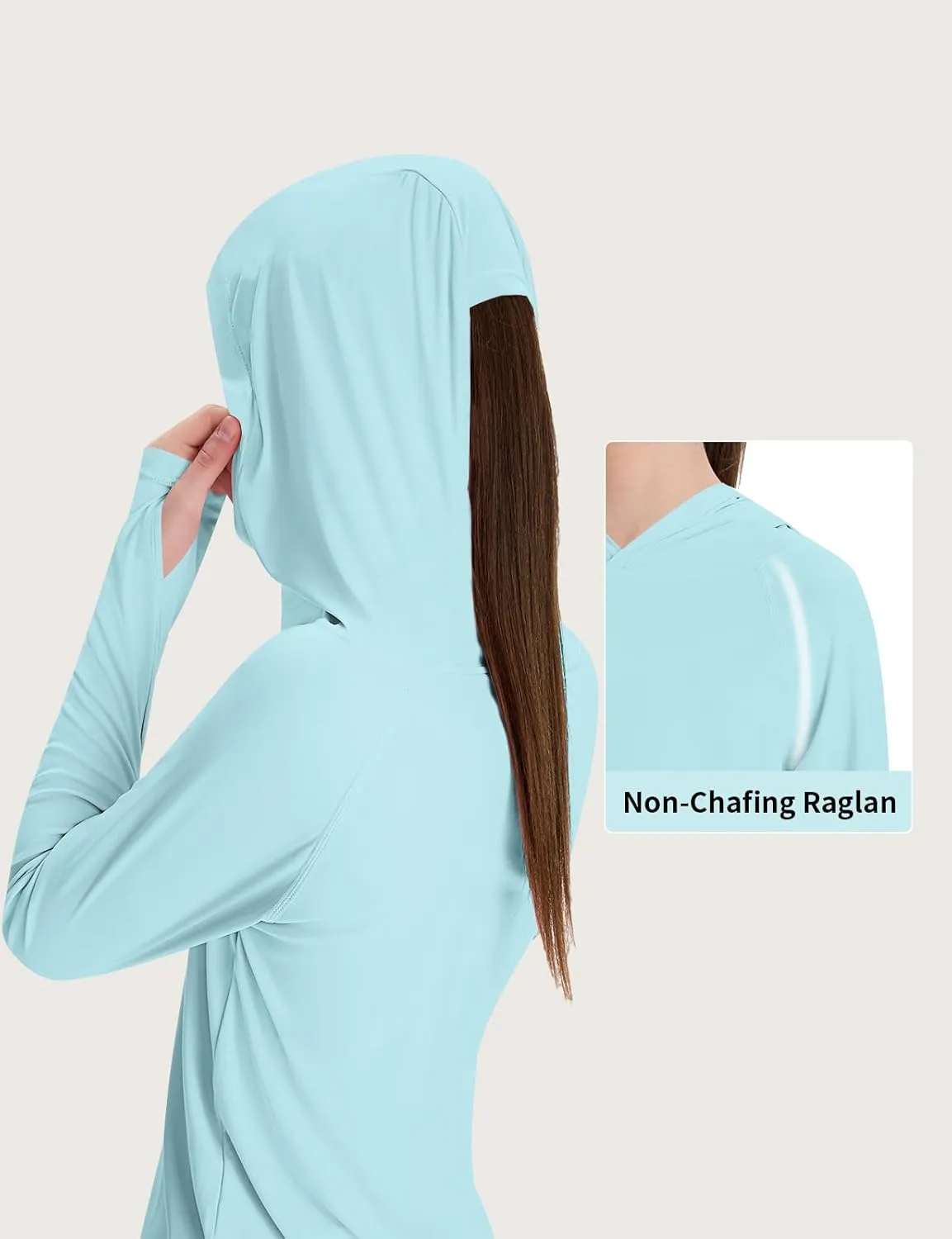 Girl's Rash Guard Swim Shirts Sun Shirt Hoodie UV Protection Long Sleeve Tops Quick Dry Lightweight UPF 50 