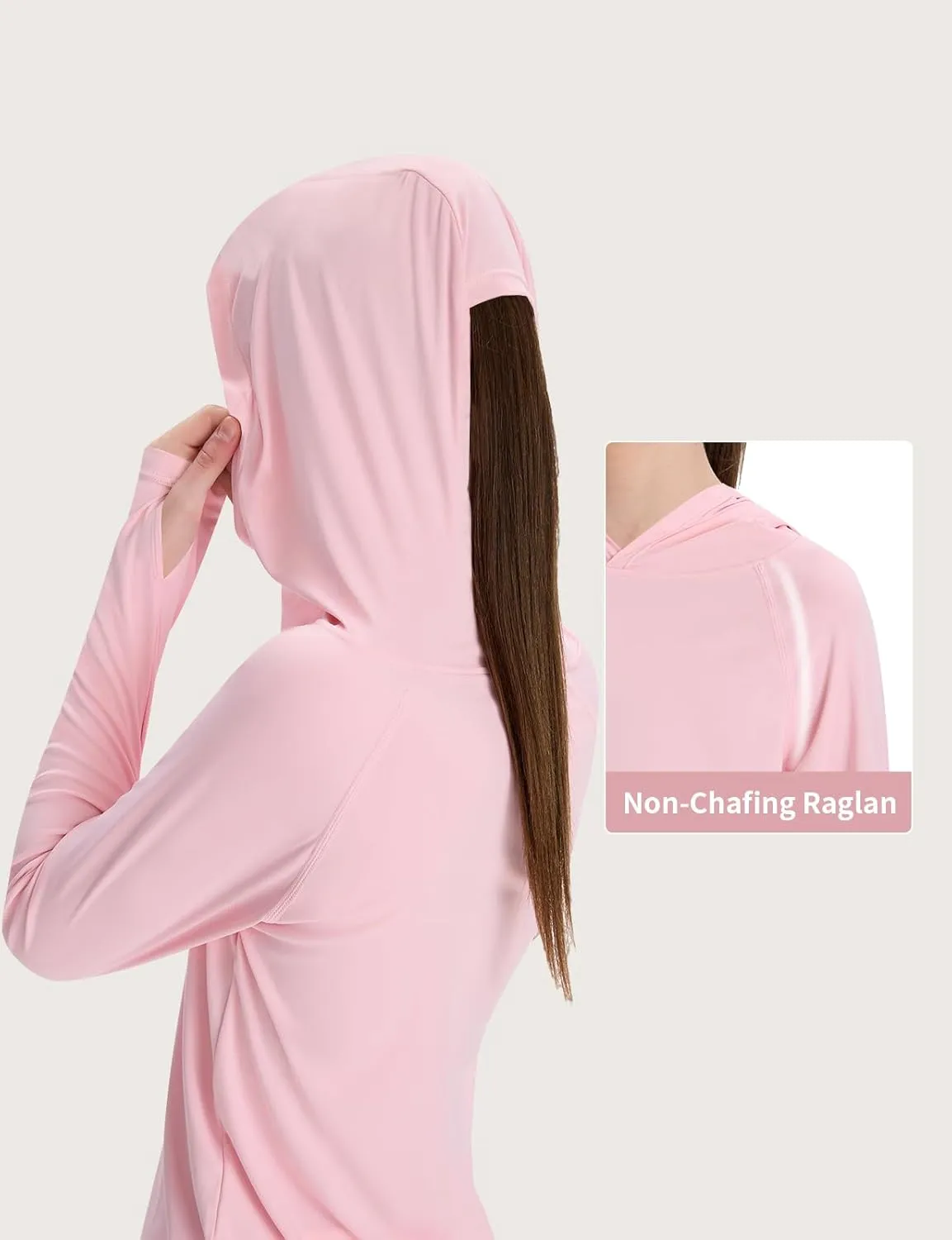 Girl's Rash Guard Swim Shirts Sun Shirt Hoodie UV Protection Long Sleeve Tops Quick Dry Lightweight UPF 50 