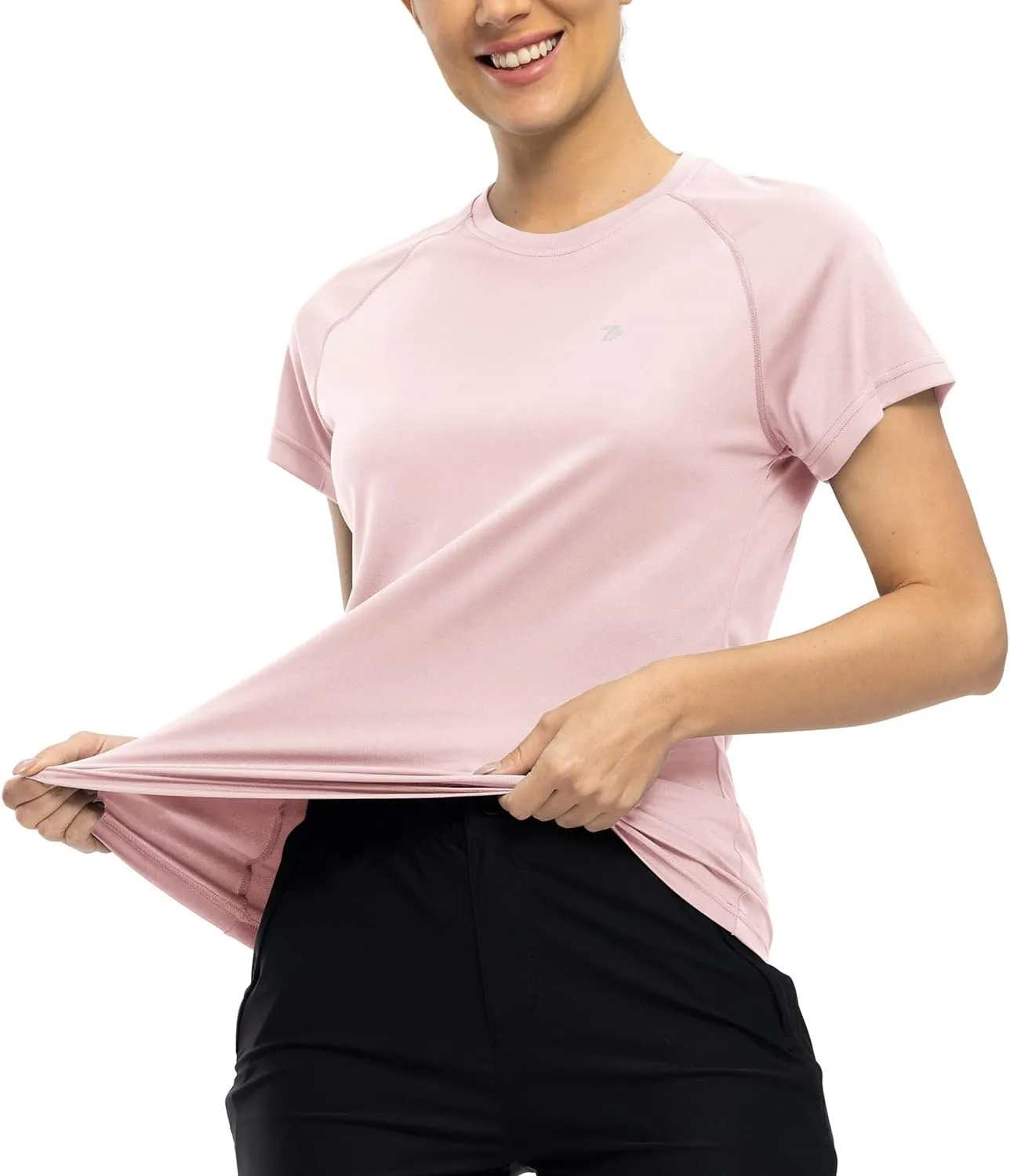 Gopune Women's Short Sleeve Shirts UPF 50  Sun Protection T-Shrit Quick Dry Running Athletic Workout Rash Guard Tops