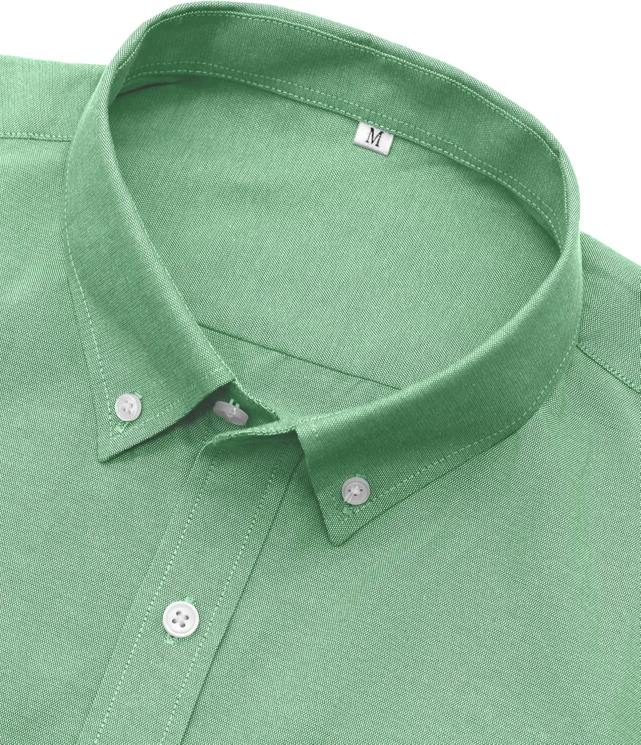 Grade 3.5 Wrinkle-Resistant Men's Lightweight Oxford Dress Shirts Long Sleeve Business Casual Pocket Shirt