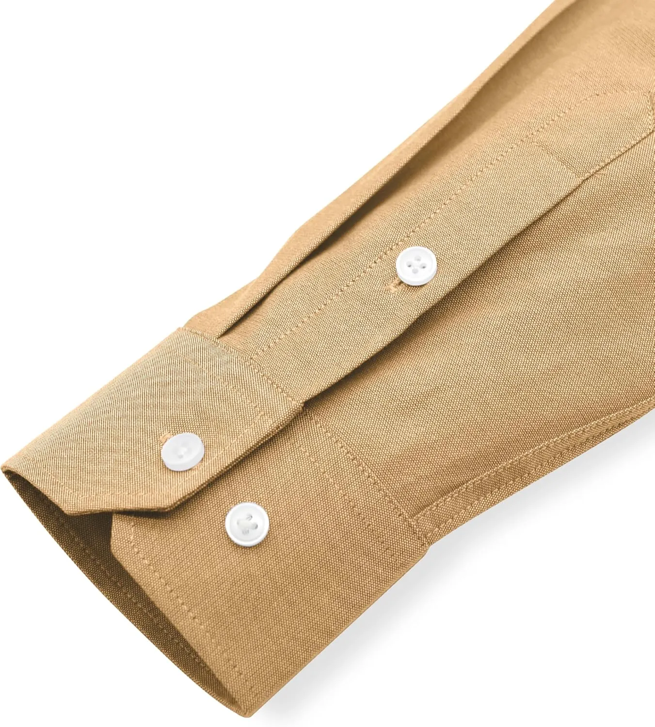 Grade 3.5 Wrinkle-Resistant Men's Lightweight Oxford Dress Shirts Long Sleeve Business Casual Pocket Shirt