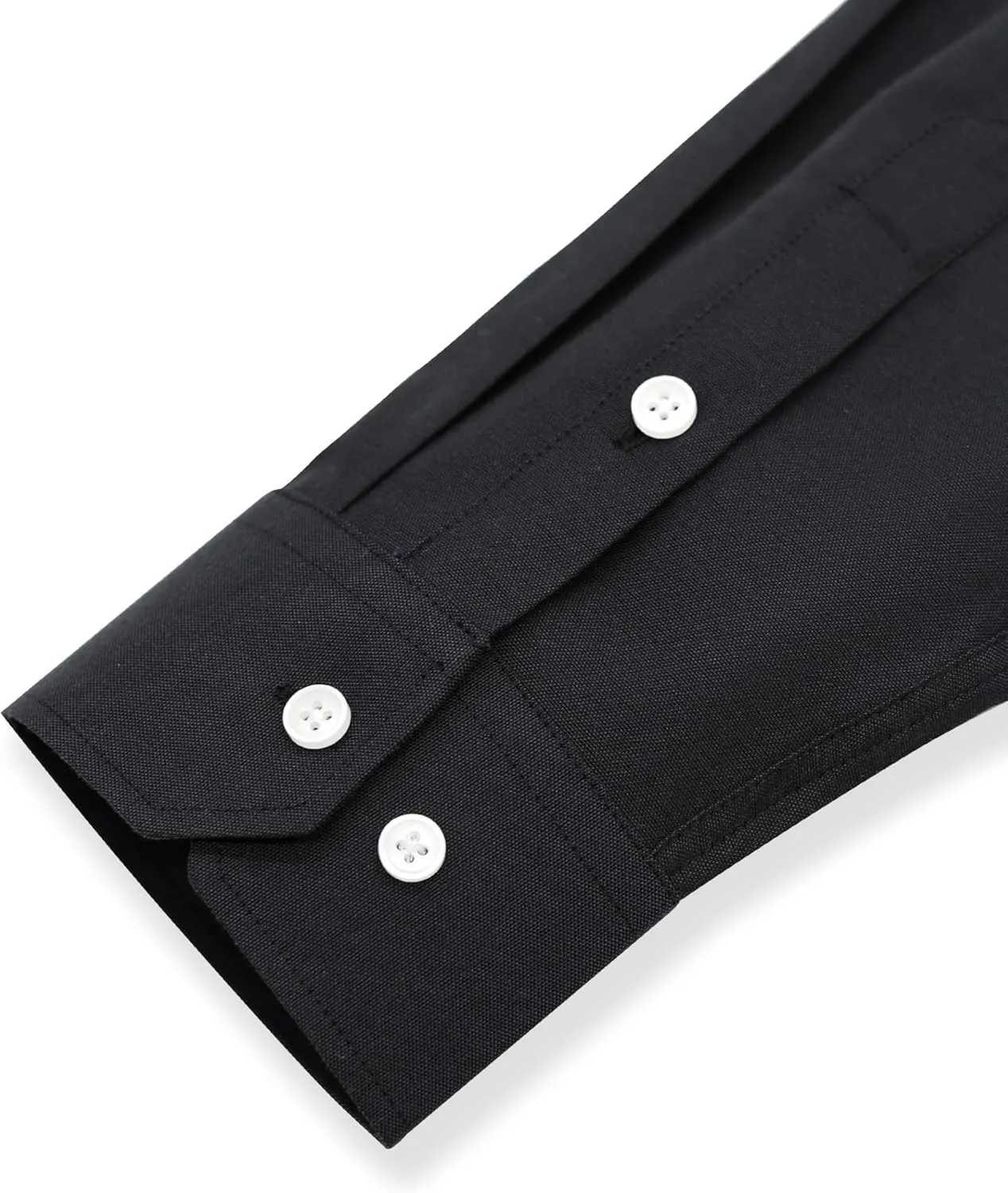 Grade 3.5 Wrinkle-Resistant Men's Lightweight Oxford Dress Shirts Long Sleeve Business Casual Pocket Shirt