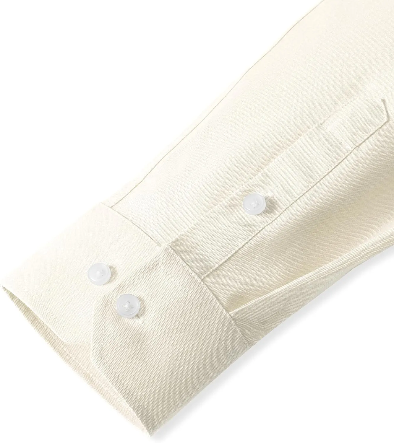 Grade 3.5 Wrinkle-Resistant Men's Lightweight Oxford Dress Shirts Long Sleeve Business Casual Pocket Shirt