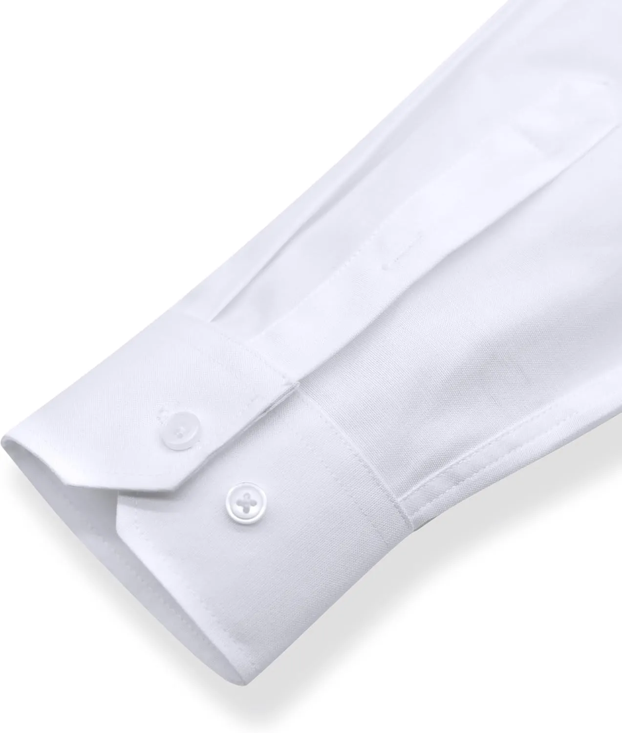 Grade 3.5 Wrinkle-Resistant Men's Lightweight Oxford Dress Shirts Long Sleeve Business Casual Pocket Shirt