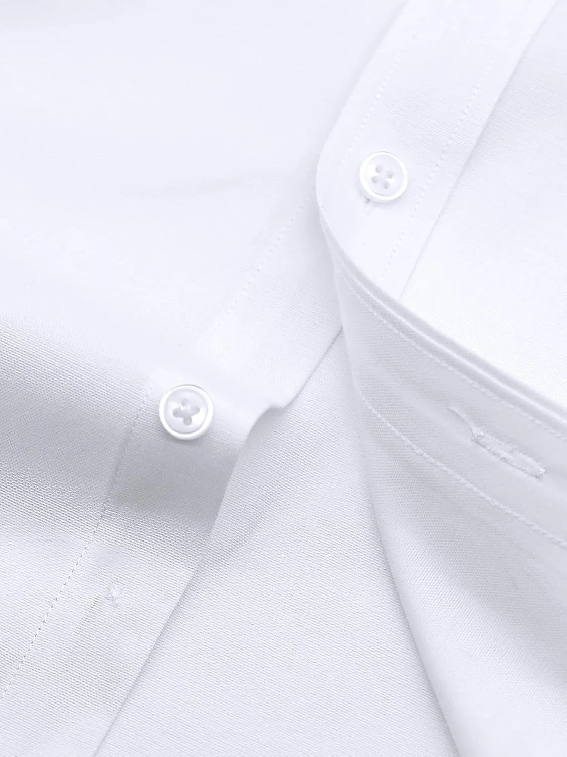 Grade 3.5 Wrinkle-Resistant Men's Lightweight Oxford Dress Shirts Long Sleeve Business Casual Pocket Shirt