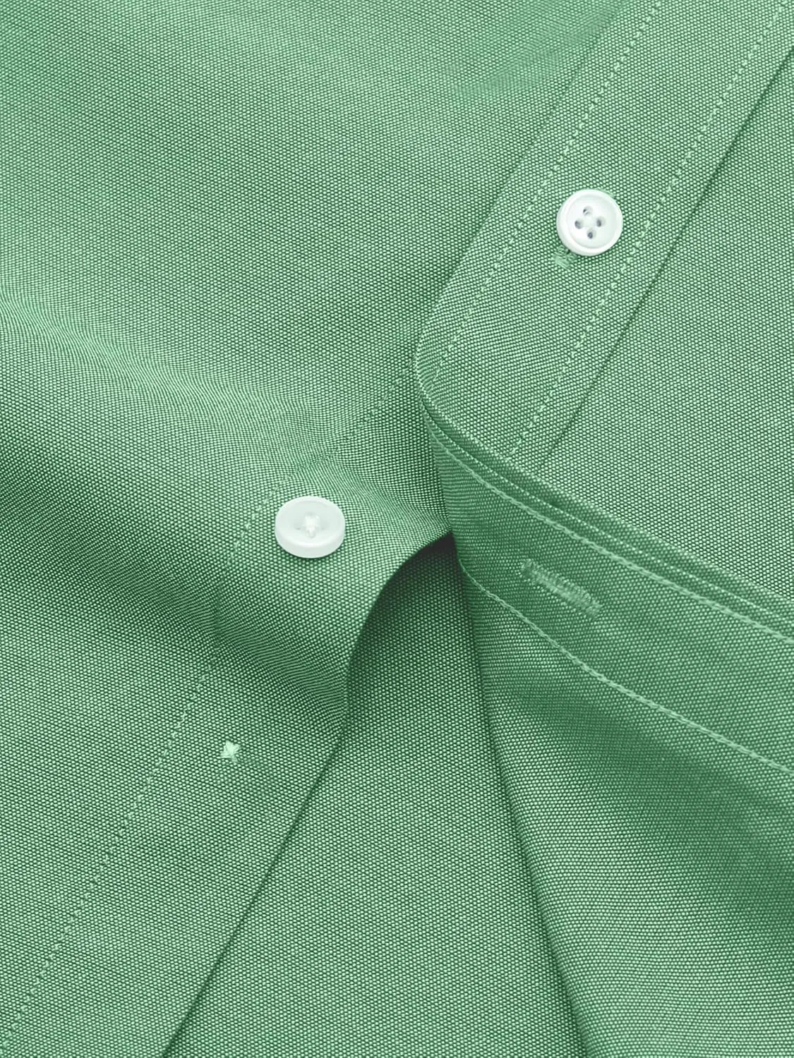 Grade 3.5 Wrinkle-Resistant Men's Lightweight Oxford Dress Shirts Long Sleeve Business Casual Pocket Shirt