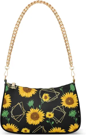 Green Floral Clutch Habdbags Womens Simple Shoulder Bags Hobo Clutch Purse Zipper Closure