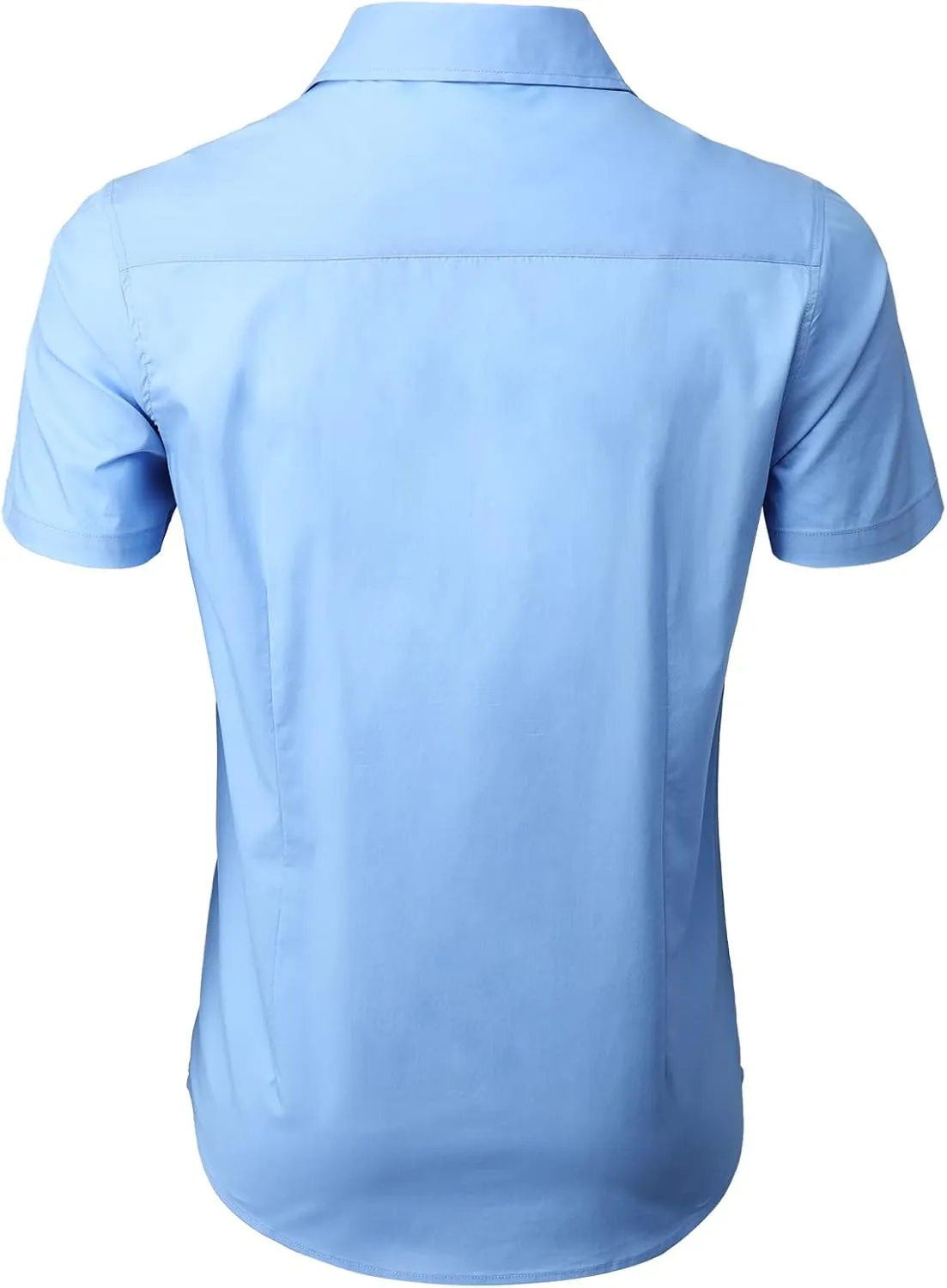 H2H Mens Slim Fit Short Sleeve Botton Down Shirts Casual Business Uniform