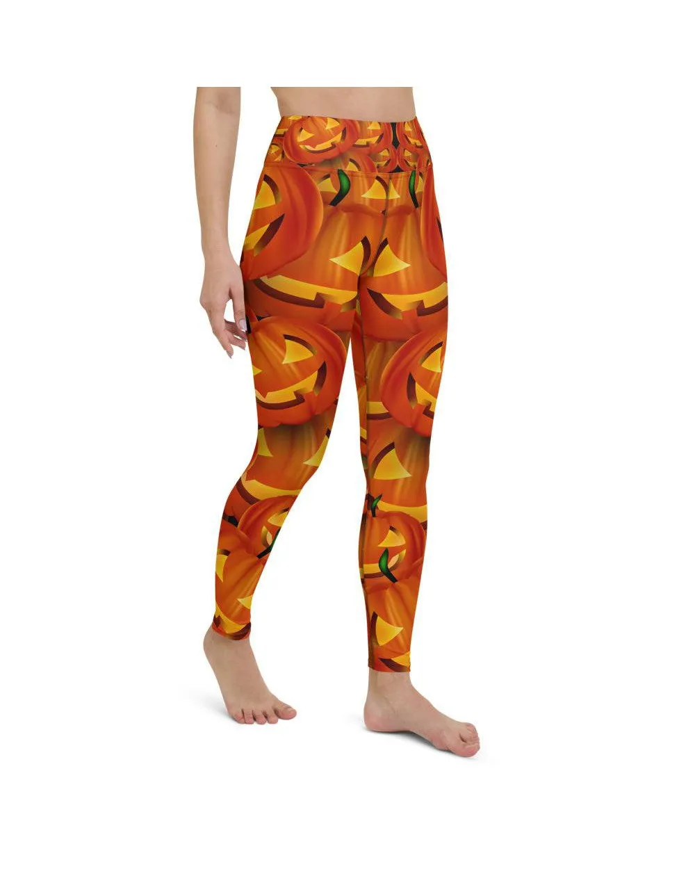 Halloween Pumpkin Yoga Pants