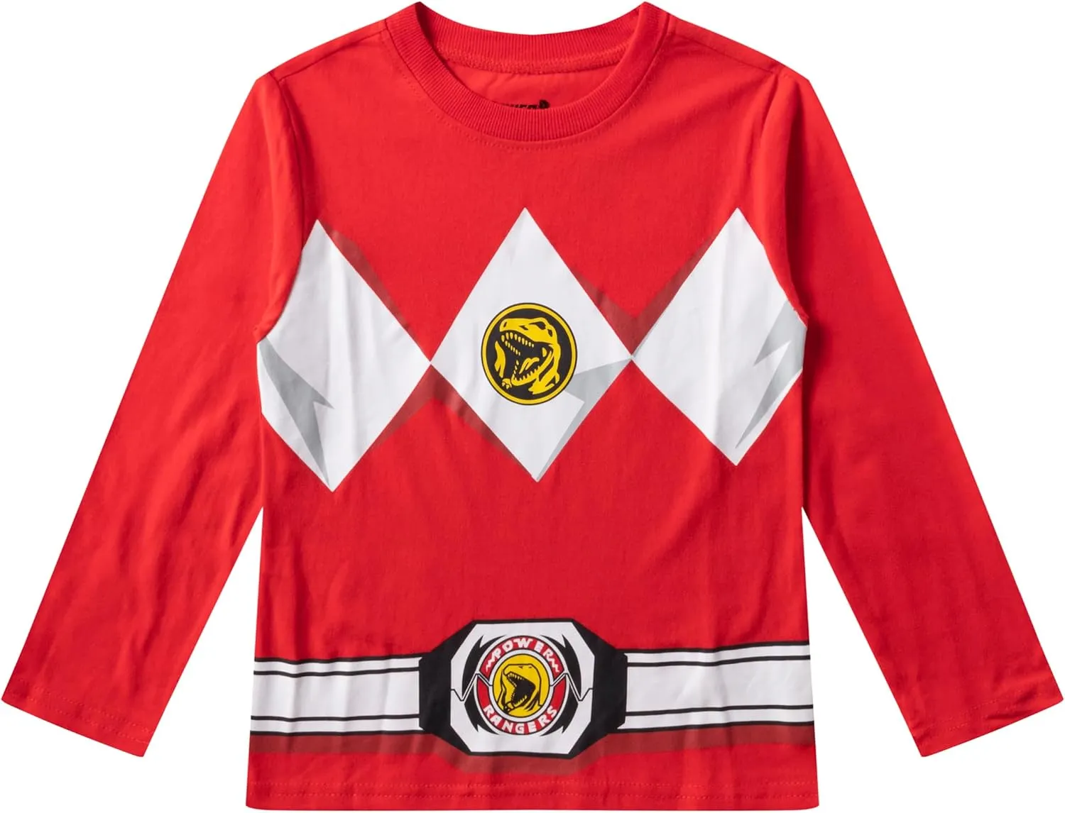 Hasbro Power Rangers Boys 2 Piece Long Sleeve Shirt and Pants Set for Big Kids