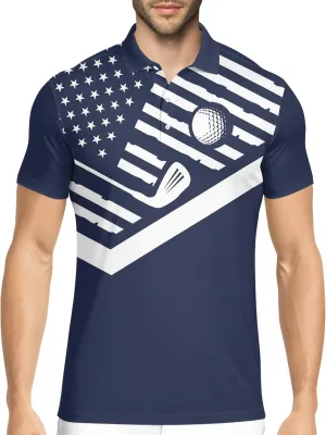 HIVICHI Golf Shirts for Men Funny Crazy Hawaiian Print Mens Polo Shirt