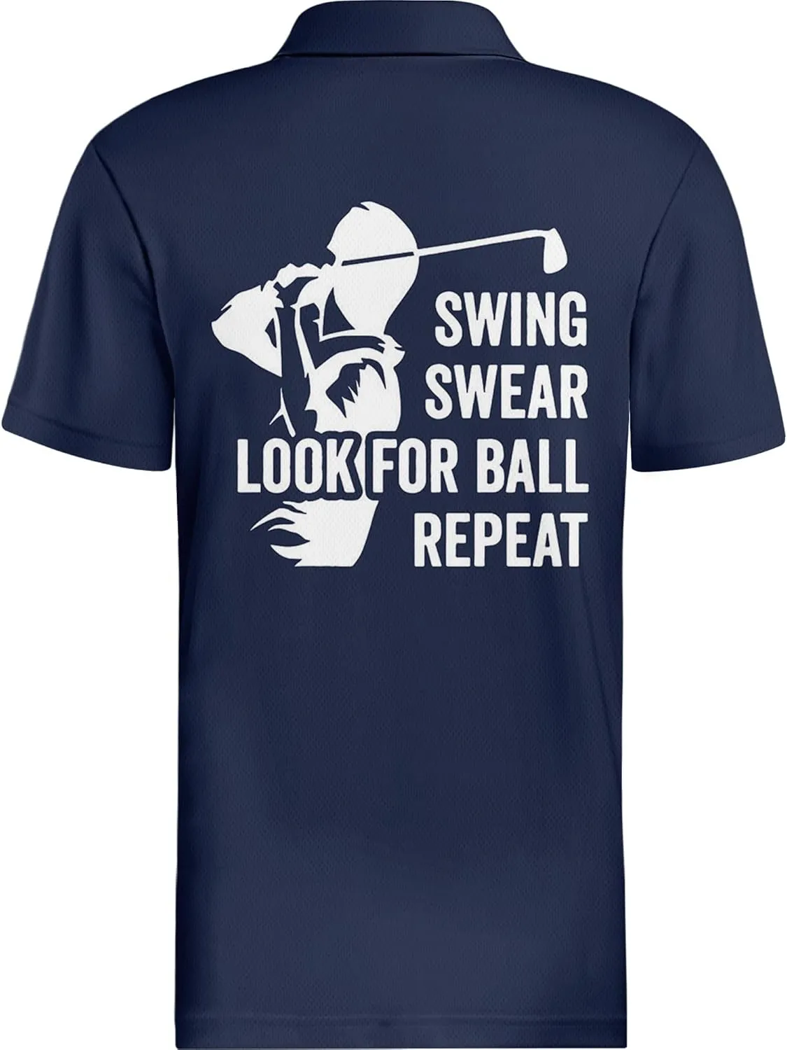 HIVICHI Golf Shirts for Men Funny Crazy Hawaiian Print Mens Polo Shirt