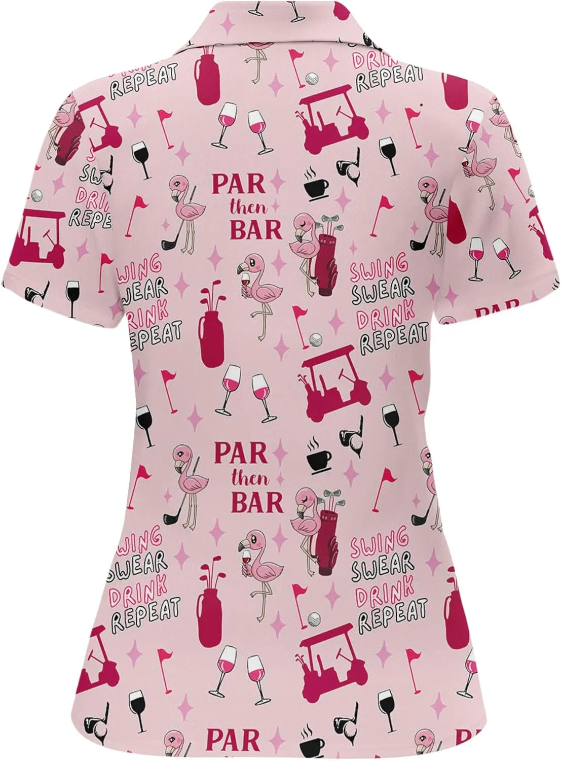 HIVICHI Womens Golf Shirt Hawaiian Funny Crazy Polo Shirts for Women