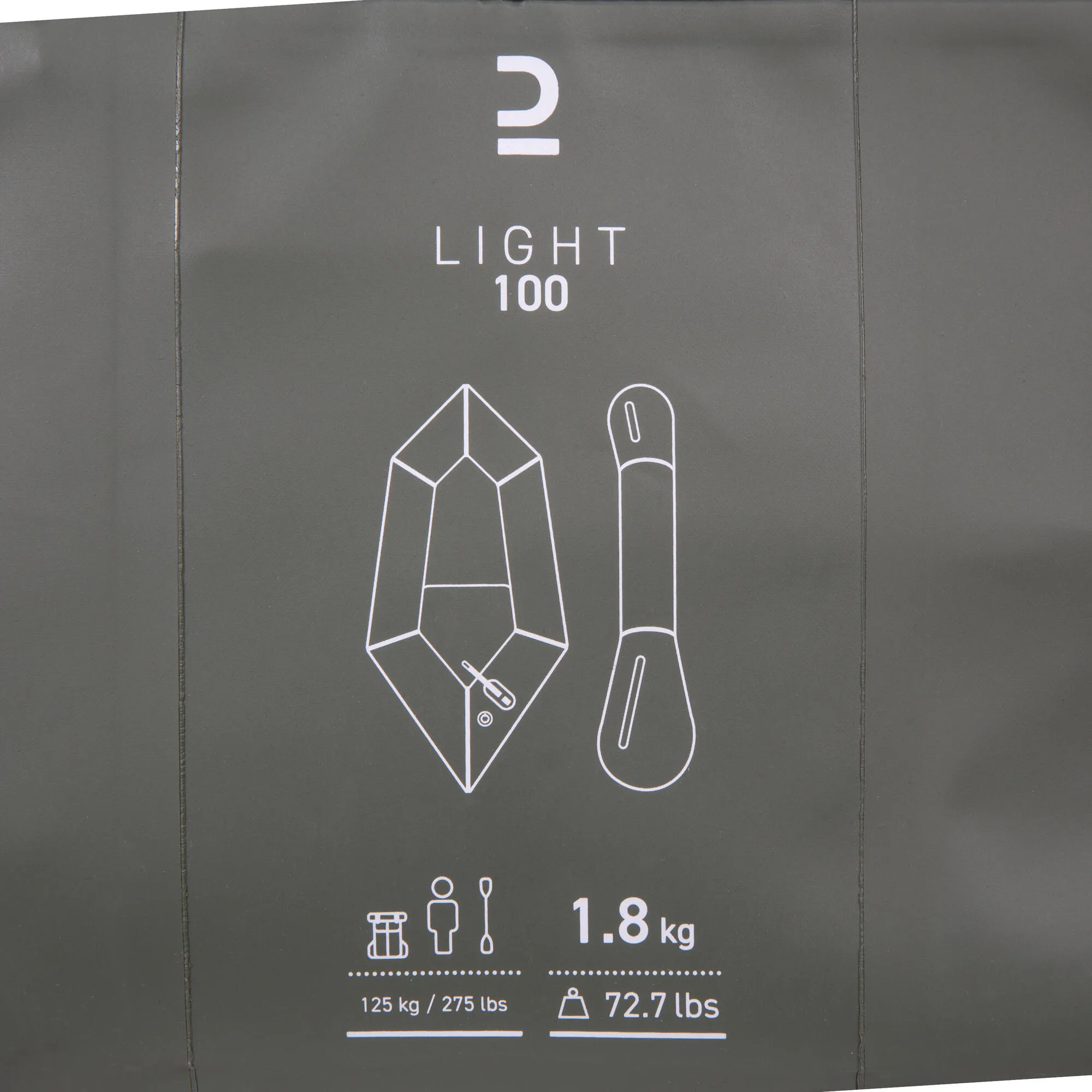 Itiwit 1-PERSON INFLATABLE RIVER PACKRAFT KAYAK 100