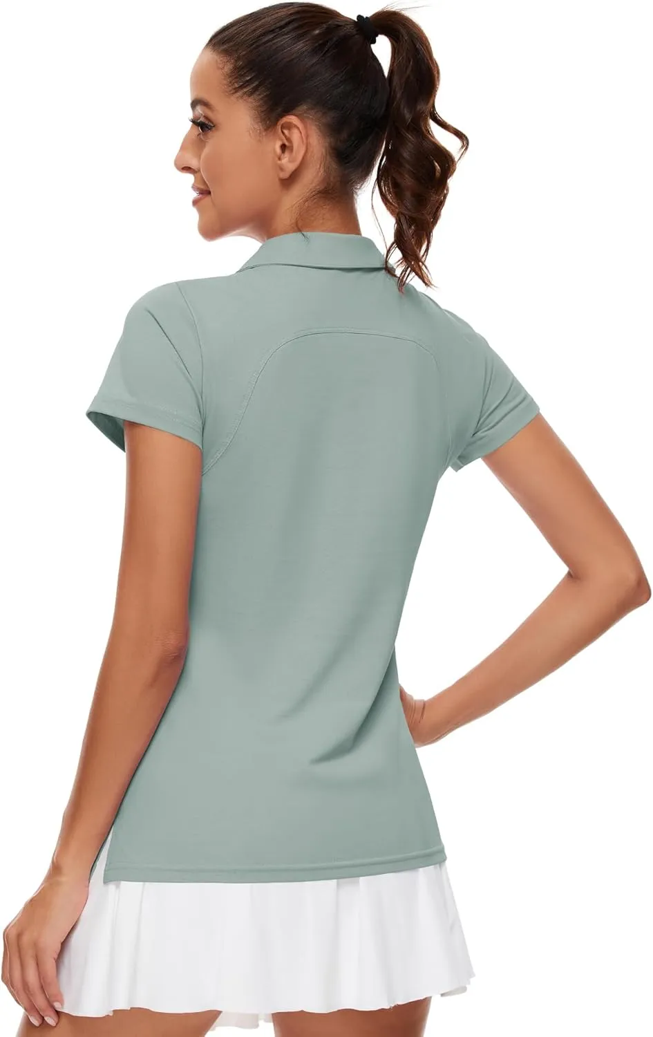 Ivicoer Womens Golf Shirt Polo Short Sleeve,Sleeveless,Long Sleeve Tennis Collared Top Athletic Clothes for Ladies