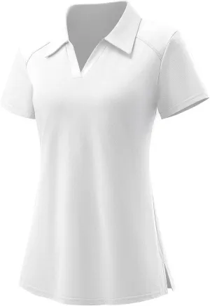 Ivicoer Womens Golf Shirt Polo Short Sleeve,Sleeveless,Long Sleeve Tennis Collared Top Athletic Clothes for Ladies
