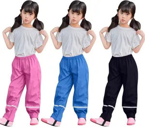 Kids Water-Proof Suspender Rain Pants Toddler Baby Dirty Proof Rain Trouser Rainwear Rain Bib Pant for