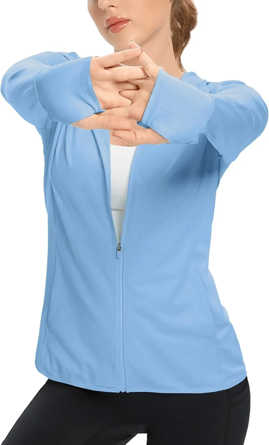KPSUN Women's UPF 50  UV Sun Protection Clothing Zip Up Hoodie SPF Long Sleeve Sun Shirt Fishing Hiking Outdoor Jacket